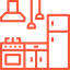 Kitchen icon representing commercial space for rent in Abu Dhabi, UAE.